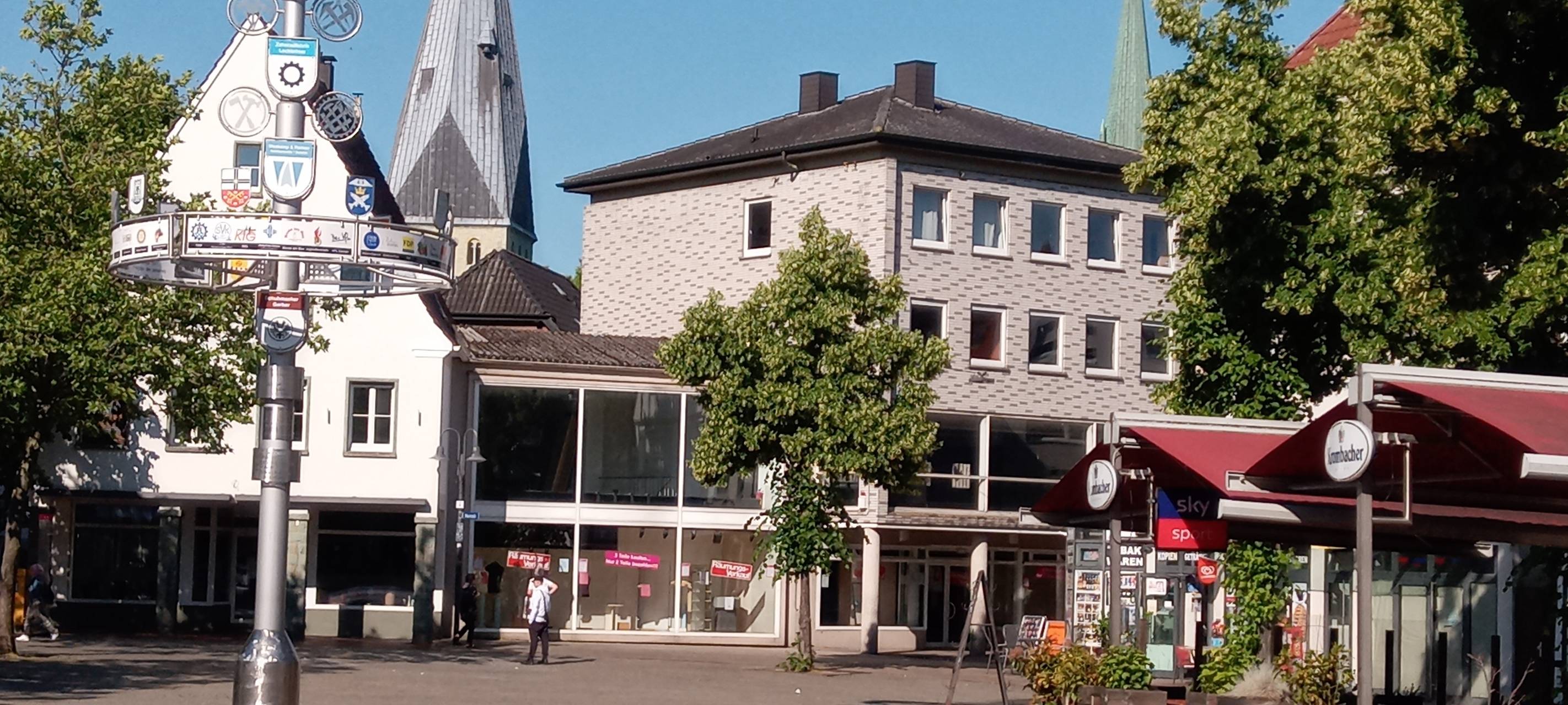 Der alte Markt in Kamen.