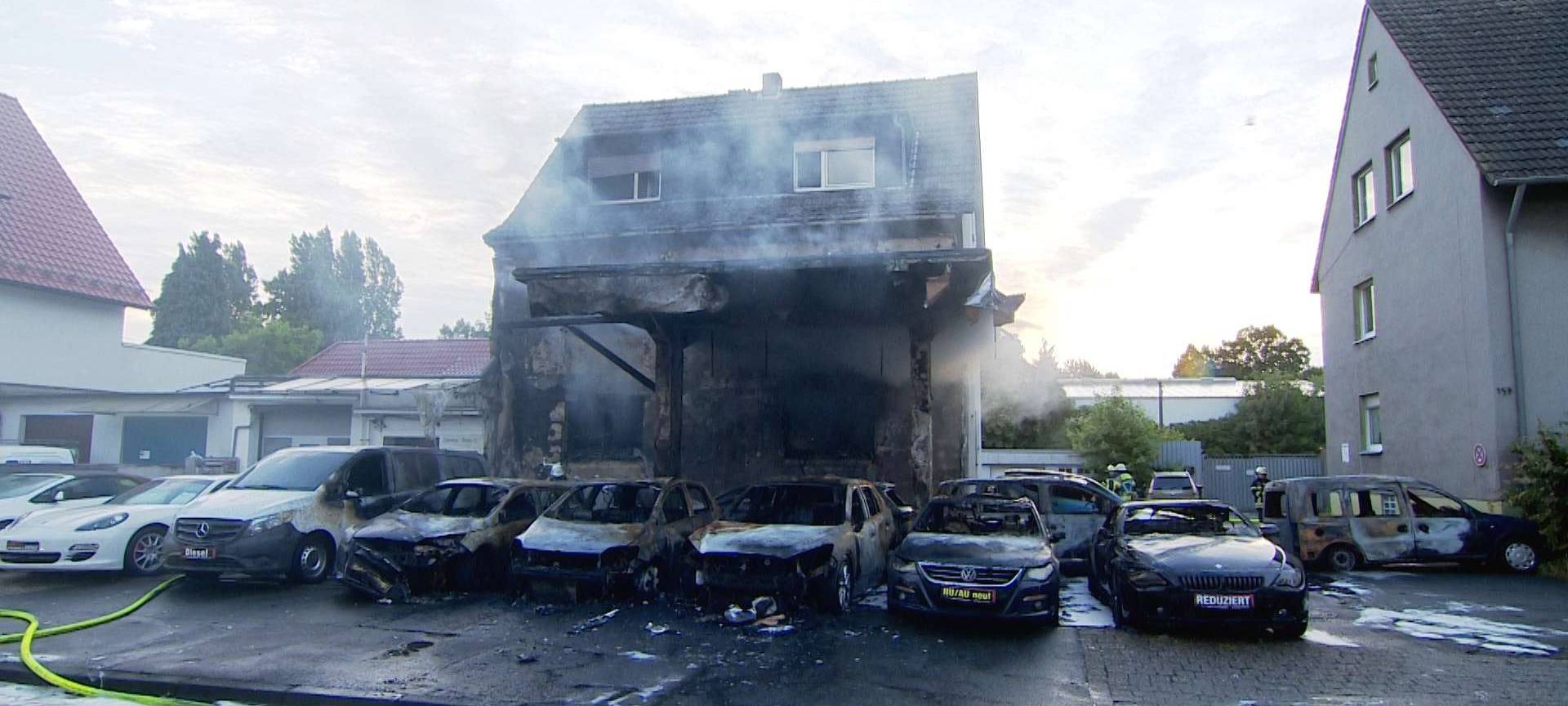 Großbrand Autohandel Lünen